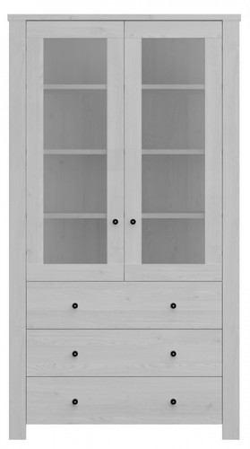 Вітрина REG2W3S/20/11  Amsterdam BRW  модрина sibiu сіра