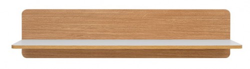 Полиця POL/103 Bari BRW білий глянец /  дуб натуральний