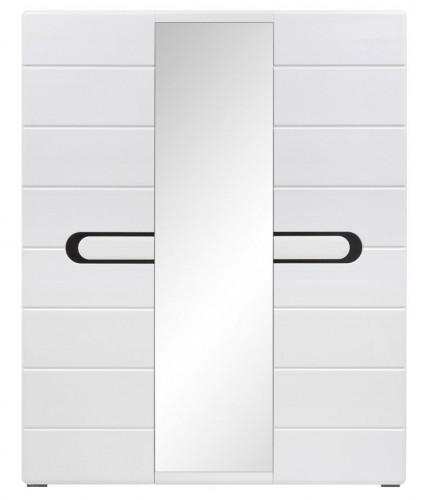 Шафа SZF2D1L/21/17 Byron BRW дуб сан remo світлий / глянець білий