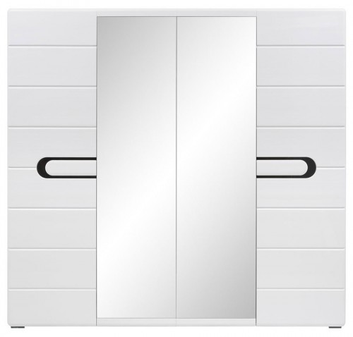 Шафа SZF2D2L/21/22 ​Byron BRW дуб сан remo світлий / глянець білий