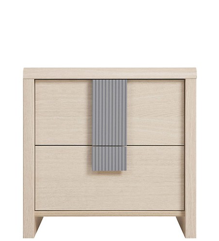 Тумба прикроватная KOM2С Caps BRW дуб светлый belluno
