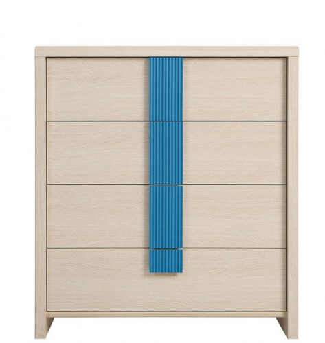 Комод KOM4S/80 Caps BRW дуб светлый belluno
