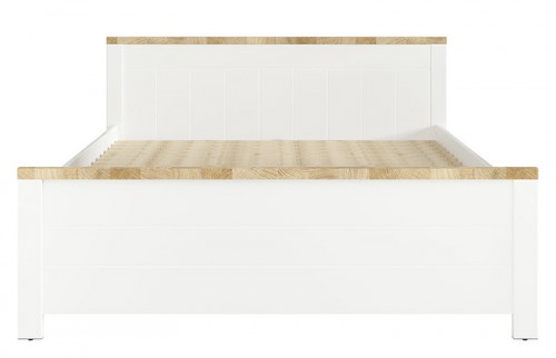 Кровать LOZ / 160 DREVISO BRW белый / дуб Вестминстер