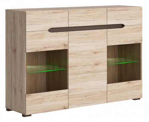 Комод KOM2W1D3S Elpasso БРВ дуб san remo світлий