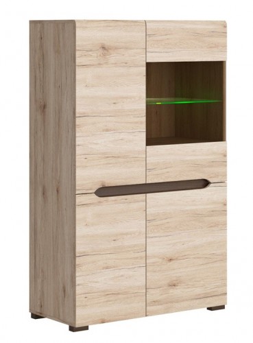 Вітрина REG1W3D/14/9 Elpasso БРВ дуб san remo світлий