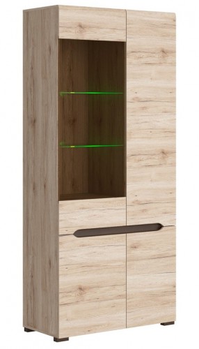 Вітрина REG1W3D/20/9 Elpasso БРВ дуб san remo светлый