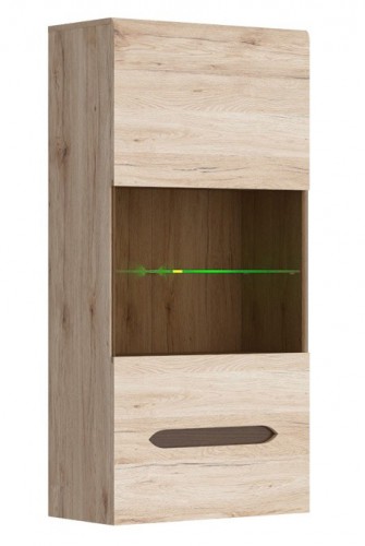 Вітрина навісна SFW1W  Elpasso БРВ дуб san remo світлий