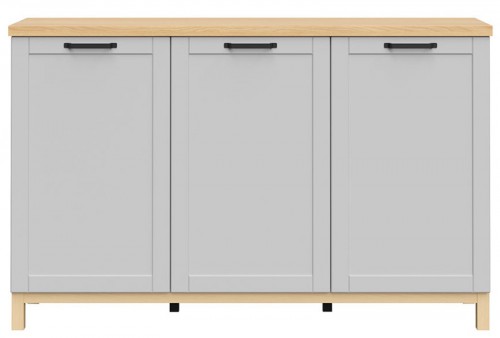Комод KOM3D Haga BRW серый grau / дуб польский