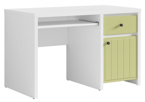Стіл письмовий BIU1D1S/120  Karet BRW  білий / зелений