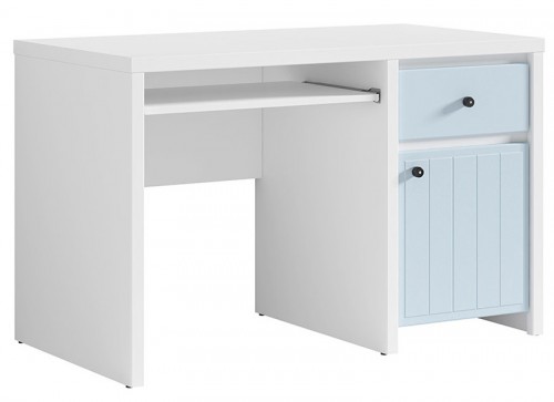 Стіл письмовий BIU1D1S/120  Karet BRW  білий / пацифік