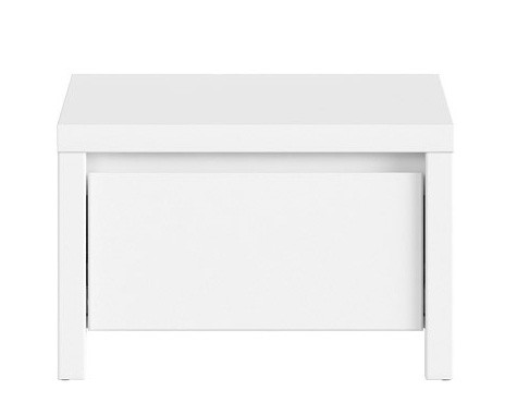 Тумба приліжкова KOM1S Kaspian BRW білий