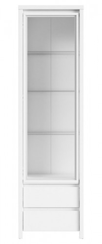 Вітрина REG1W2S Kaspian BRW білий