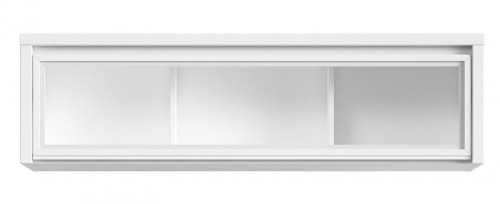 Вітрина навісна SFW1W/140Kaspian BRW білий