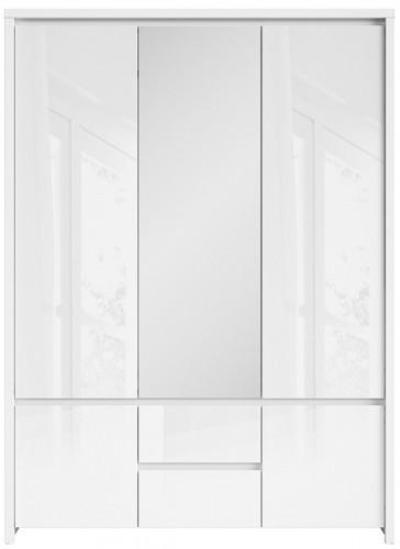 Шафа SZF5D2S Kaspian BRW білий / білий глянець