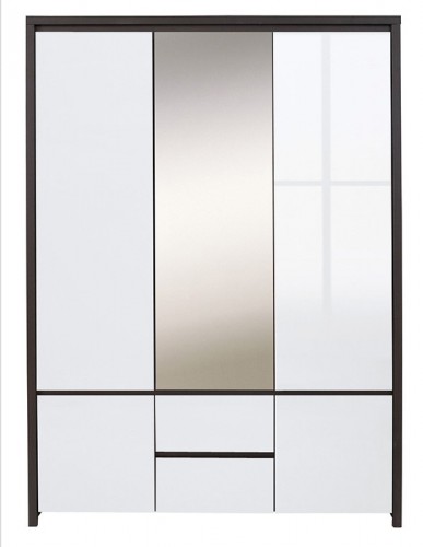 Шафа SZF5D2S Kaspian BRW венге / білий глянець