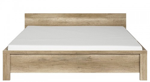 Ліжко LOZ/160 Kaspian BRW дуб монумент