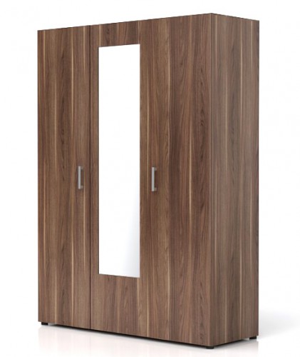 Шафа  SZF3D з дзеркалом Libera BRW горіх Вірджинія