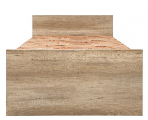 Ліжко LOZ/90 Malcolm БРВ  дуб каньйон монумент / сірий вольфрам