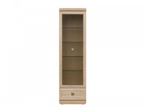 Вітрина REG1W1S Oregon BRW дуб Сонома