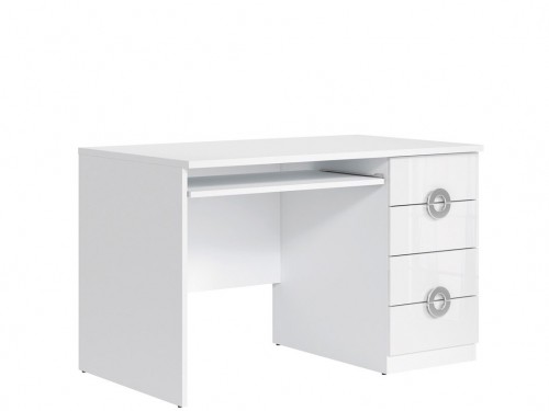 Стіл письмовий BIU4S/120 Ringo BRW білий альпійський / білий глянець