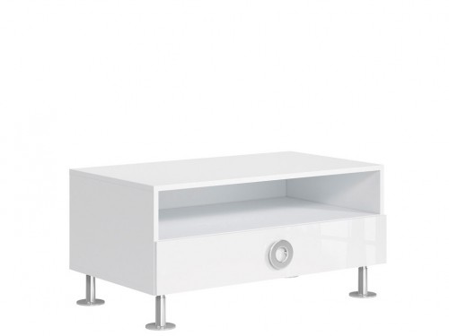 Тумба RTV1S/10/5 Ringo BRW  білий альпійський / білий глянець