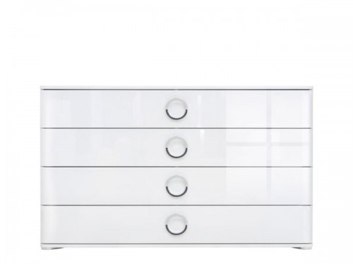 Комод KOM4S/8/14 Roksana II БРВ білий глянець