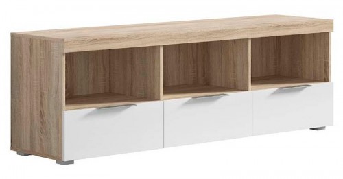 Тумба под телевизор RTV3S VENLO BRW дуб sonoma / белый глянец