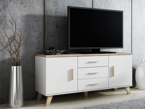 Комод LOTTA 150 2D3S CAMA белый / дуб Сонома