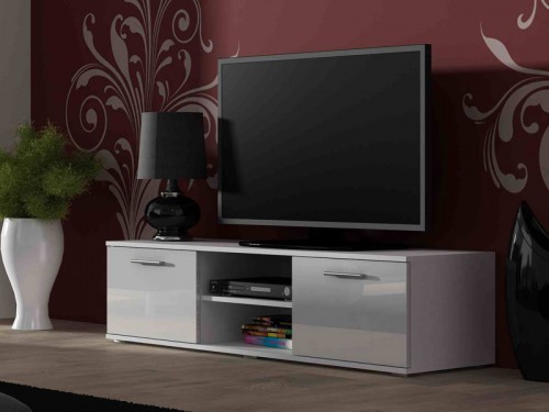 ​Тумба RTV 140 SOHO белый-белый глянец CAMA Польша