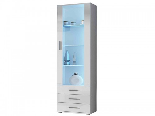 Вітрина  SOHO висока білий-білий глянець CAMA Польща