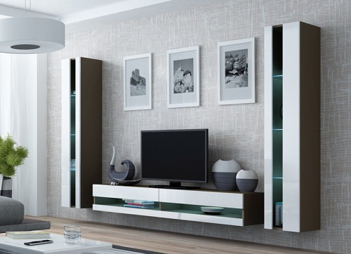 Вітальня VIGO NEW CAMA латте / білий глянець