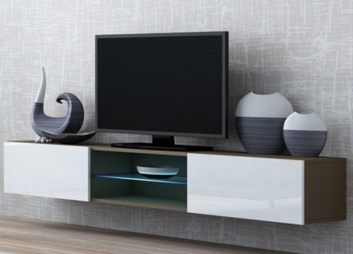 Комод VIGO Glass RTV 180 латте - белый глянец CAMA Польша