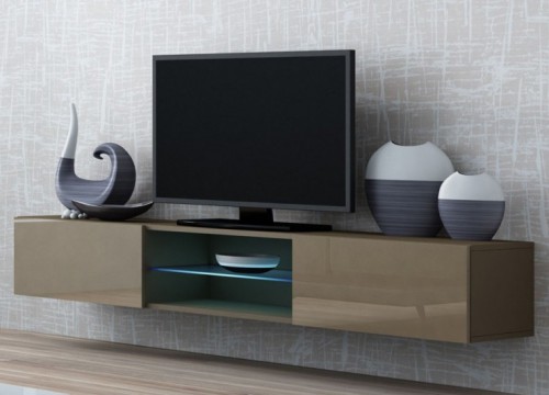 ​Комод VIGO Glass RTV 180 латте - латте глянец CAMA Польша