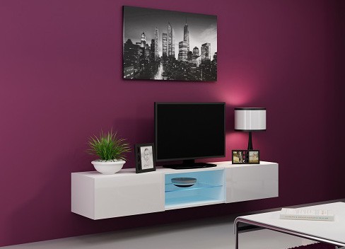 ​Комод VIGO Glass RTV 180 белый-белый глянец CAMA Польша