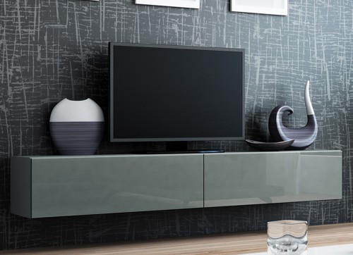​Тумба VIGO RTV 180 серый - серый глянец CAMA Польша