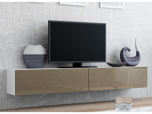 ​Тумба VIGO RTV 140 белый ​ - лате  глянец CAMA Польша