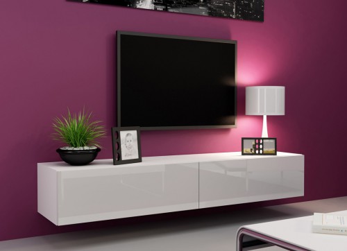 ​Тумба VIGO RTV 180 белый - белый глянец CAMA Польша