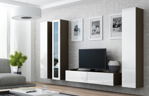 Вітрина навісна VIGO лате - білий глянець CAMA Польща