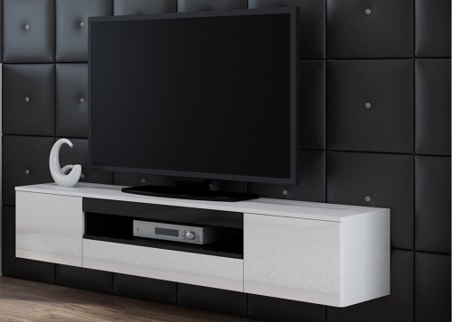 Тумба ТВ VIVA  RTV Сama білий / чорний глянець