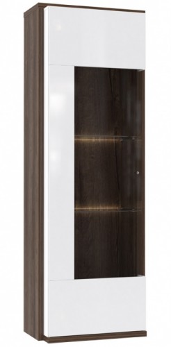 Витрина левая ALCV711L-N36  ALCANO FORTE дуб благородный / белый