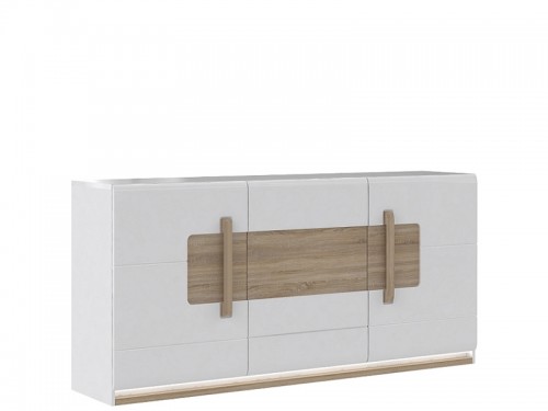 Комод ATNK23B-P50 ATTENTION Forte белый матовый / дуб Сонома
