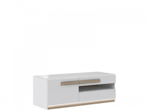 Тумба ТВ ATNT23LB-P50 ATTENTION Forte белый матовый / дуб Сонома