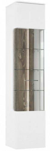 Витрина BBLV711RB-C615 BABILA Forte белый мат / сосна picea