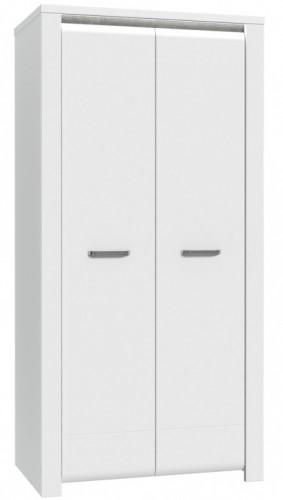 Шкаф BUGS821B-C638 BRUGIA Forte белый мат / бетон темно-серый