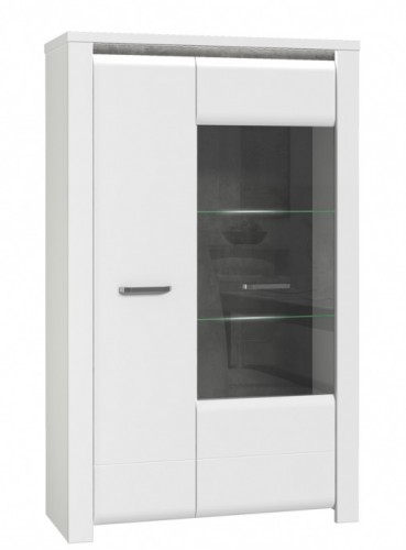 Витрина BUGV621LB-C638 BRUGIA Forte белый мат / бетон темно-серый
