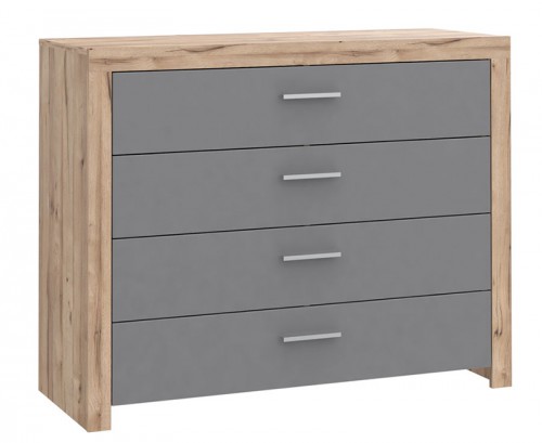 Комод CIRK211-N89 CLAIR Forte дуб / вольфрам серый