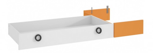 Ящик LORL091-C174 COLORS Forte до ліжка LORL091-C174 білий/оранжевий