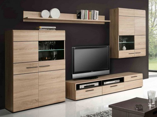 Стінка CMBM02B-Q29 COMBINO Forte дуб Сонома / венге