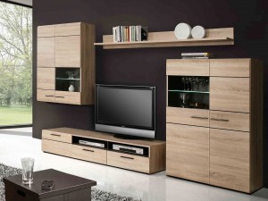 Стінка CMBM02RB-Q29 COMBINO Forte дуб Сонома / венге