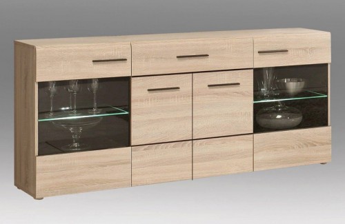 Витрина CMBV27-Q29 COMBINO Forte дуб сонома/венге